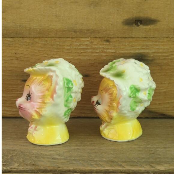 Vintage Winking Kitty by Enesco Salt and Pepper Set Japan Anthropomorphic Kitsch - Picture 4 of 9